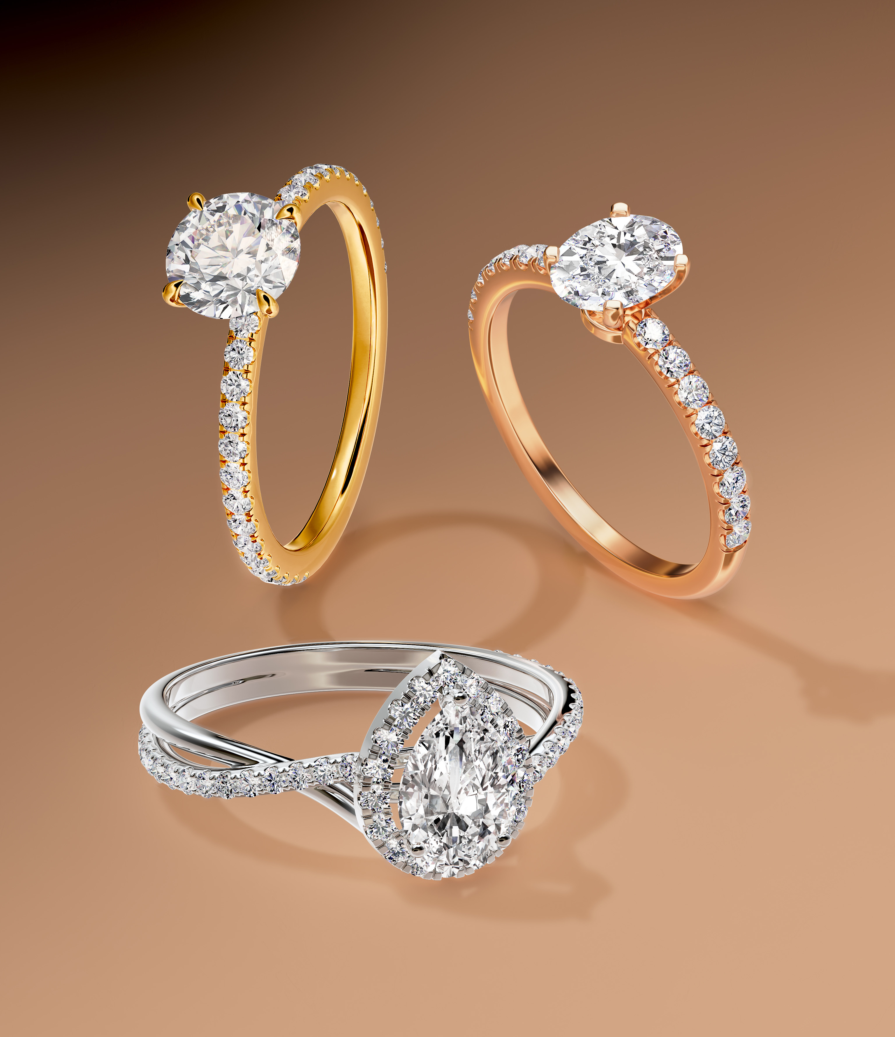 Side Stone Rings