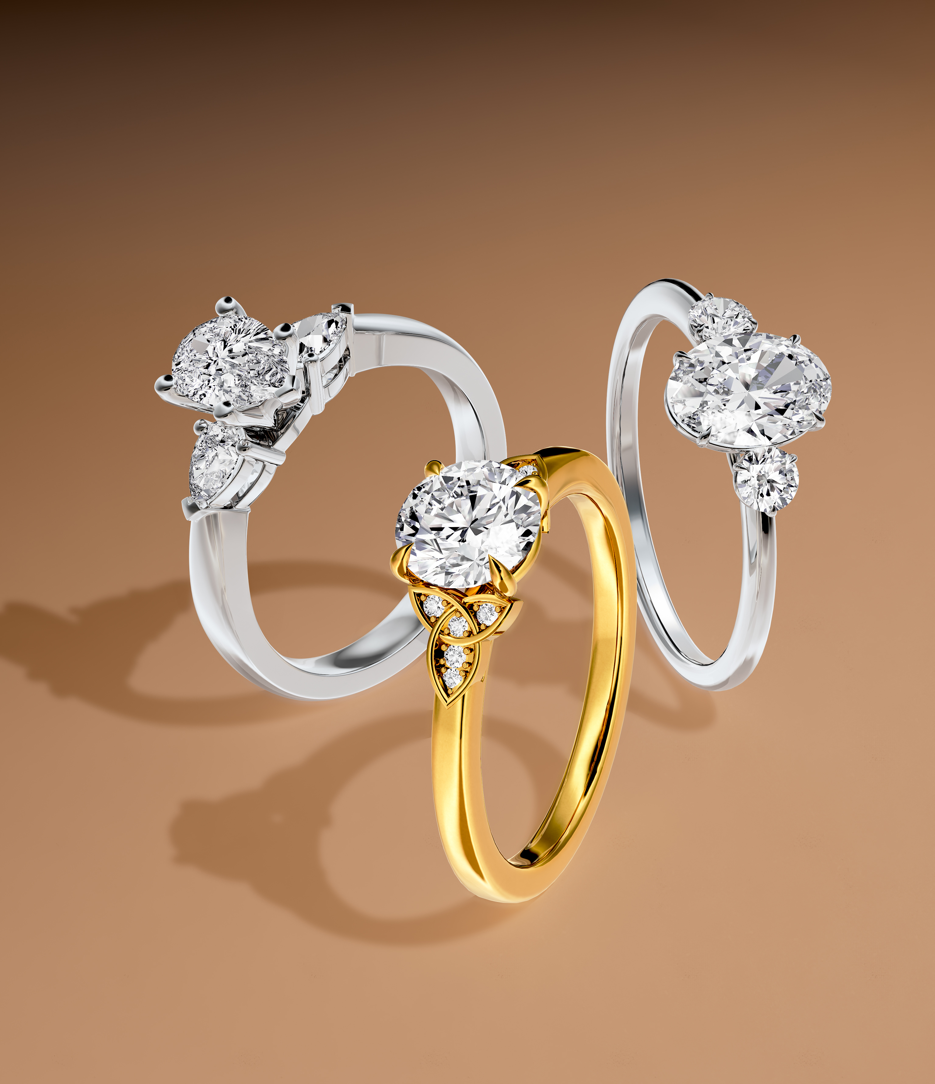 Three Stone Rings