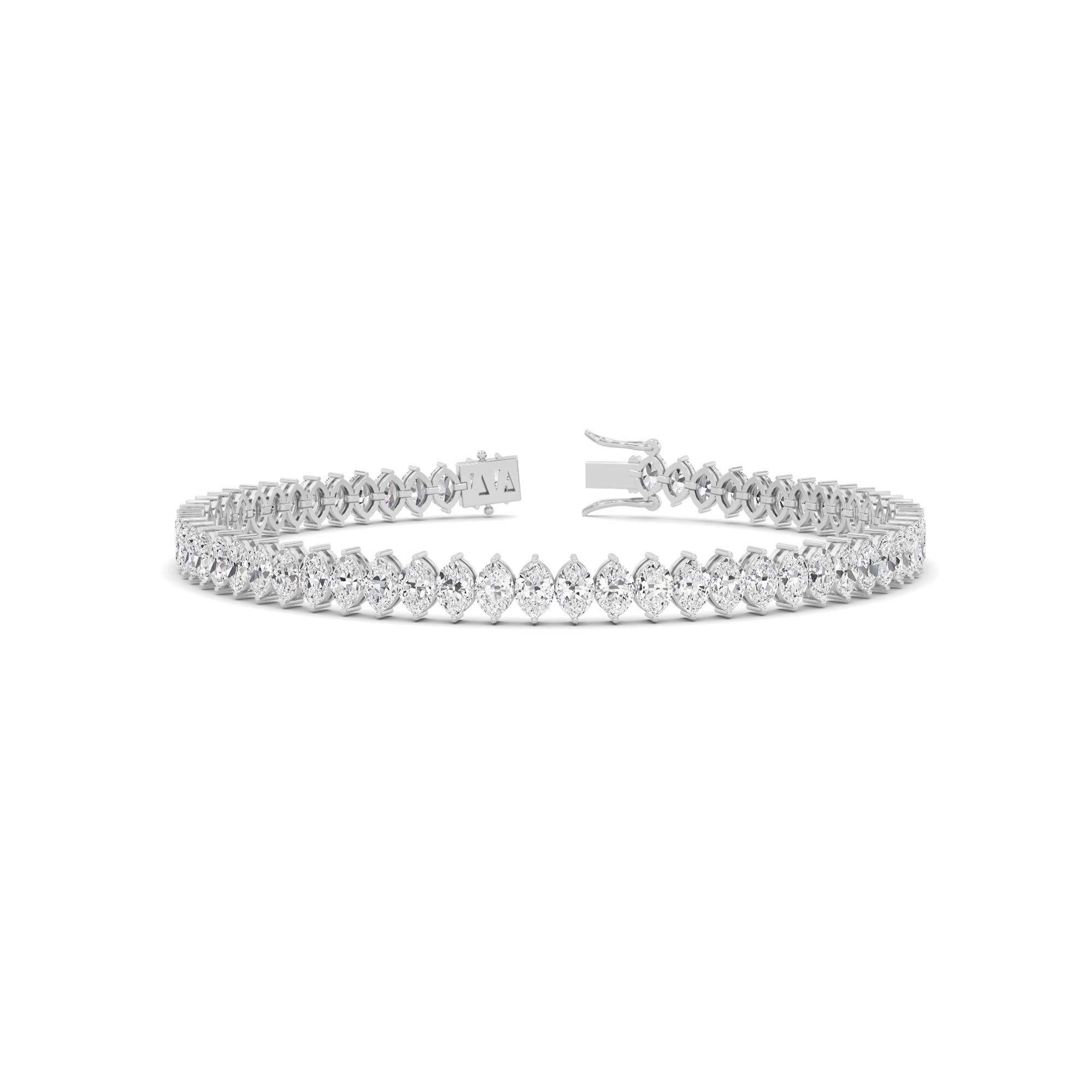 Single Line Prong Set Tennis  Diamond Bracelet