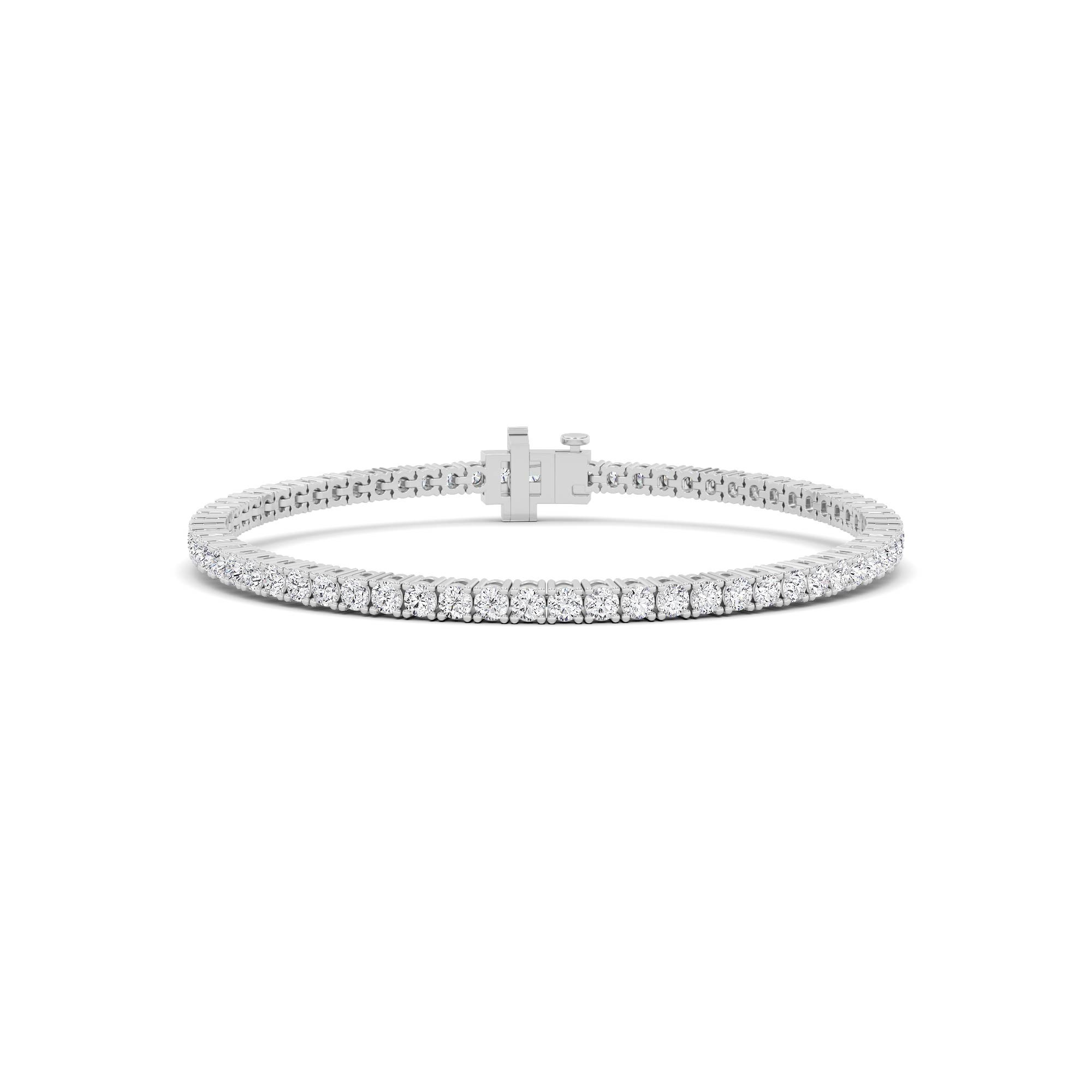 4.50Ct VVS-DE Round Cut Lab Grown Diamond Tennis Bracelet in 925 Sterling Silver 7 Inch Gift for her