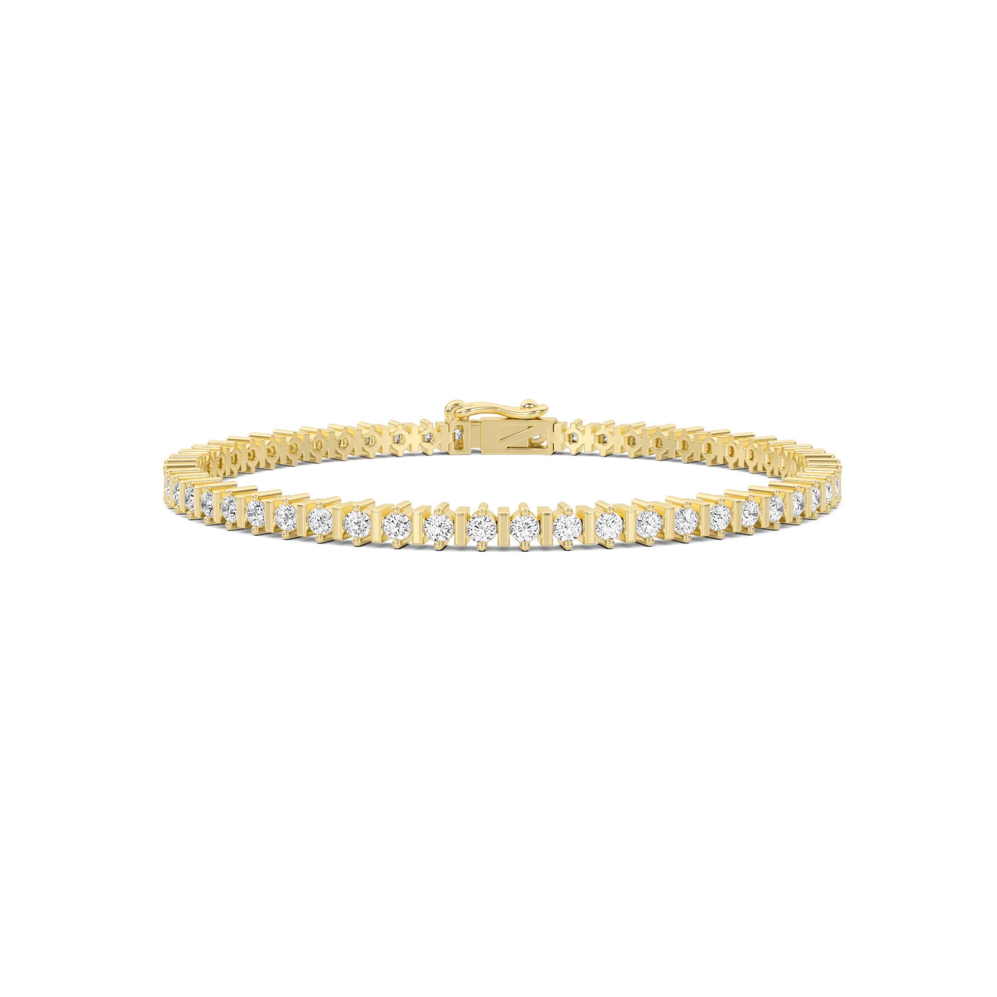 Classic Pave Set Round Diamond Tennis Bracelet