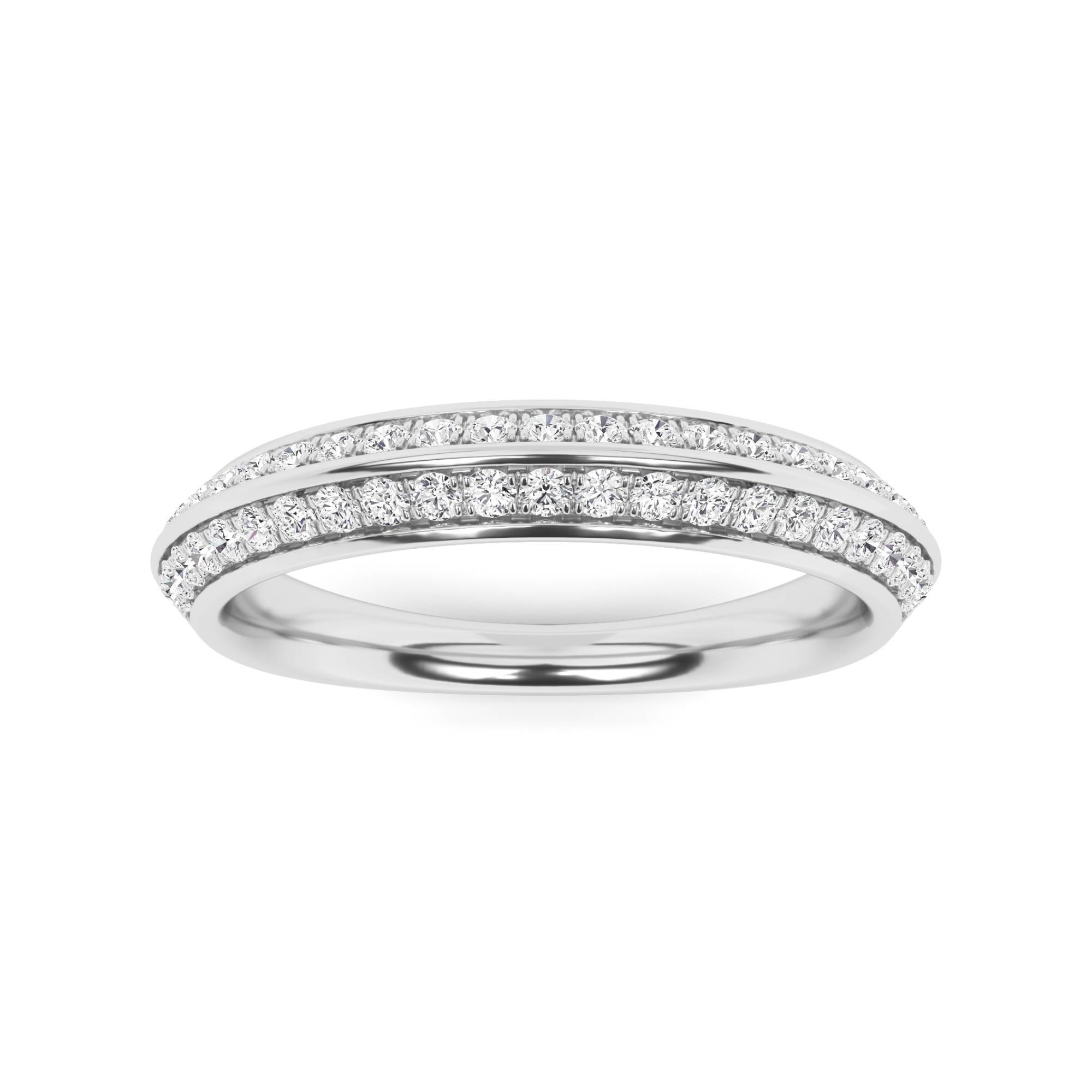 Dual Row Sparkle Diamond Ring