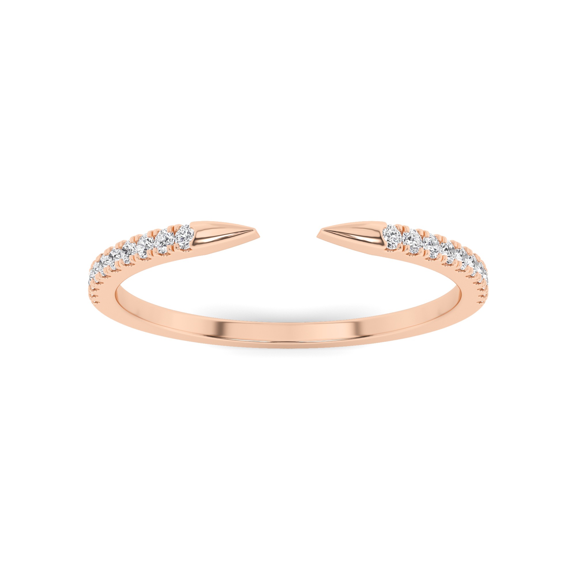 Forever Love 4 Prong Round Cut Half Eternity Ring