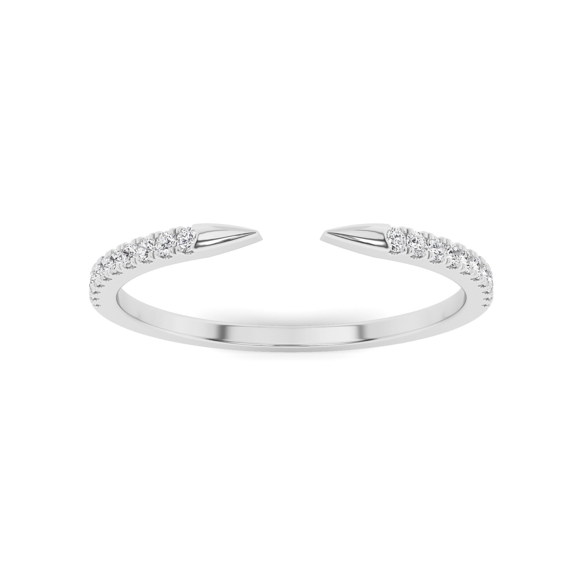 Forever Love 4 Prong Round Cut Half Eternity Ring