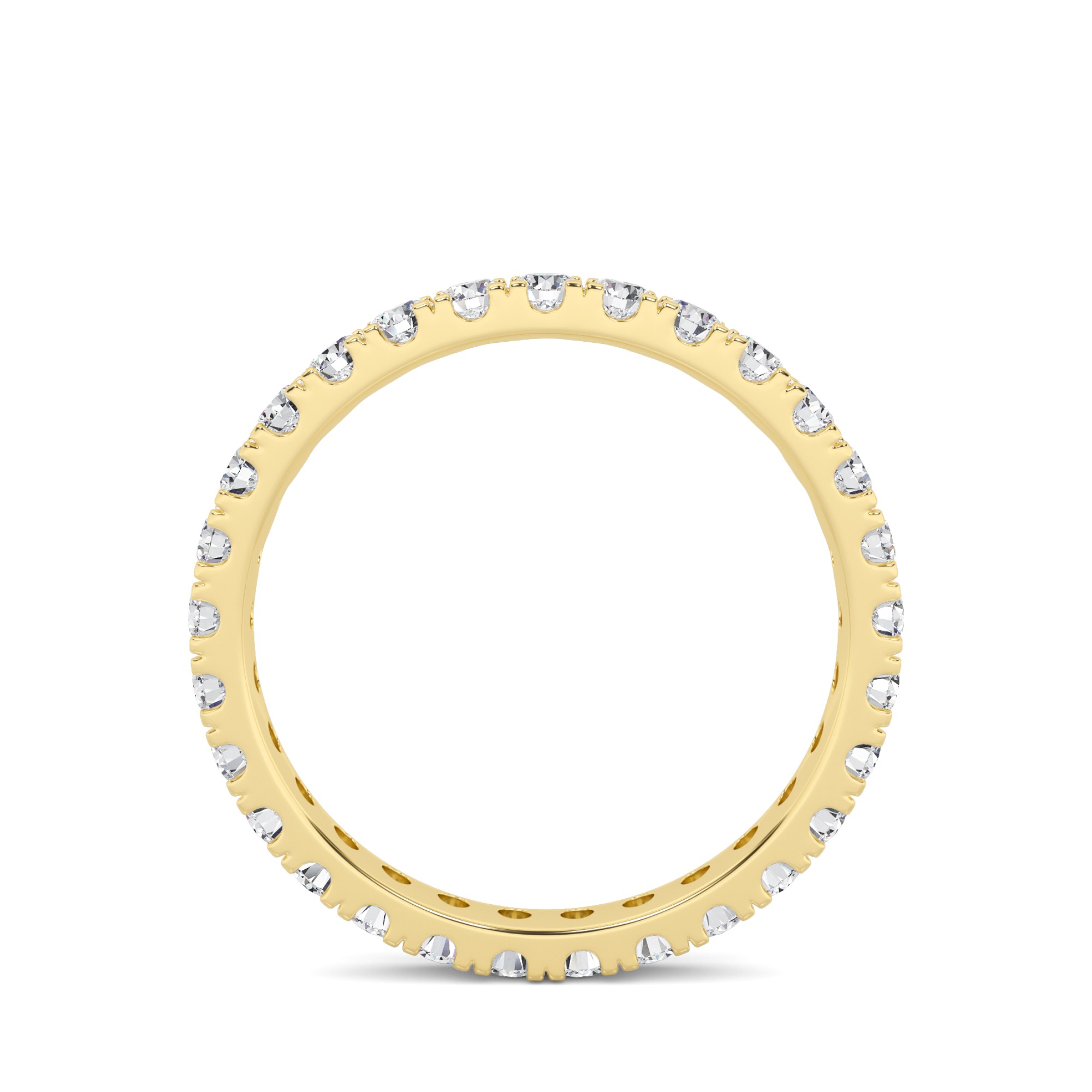 Forever Promise 4 Prong Full Eternity Diamond Wedding Band