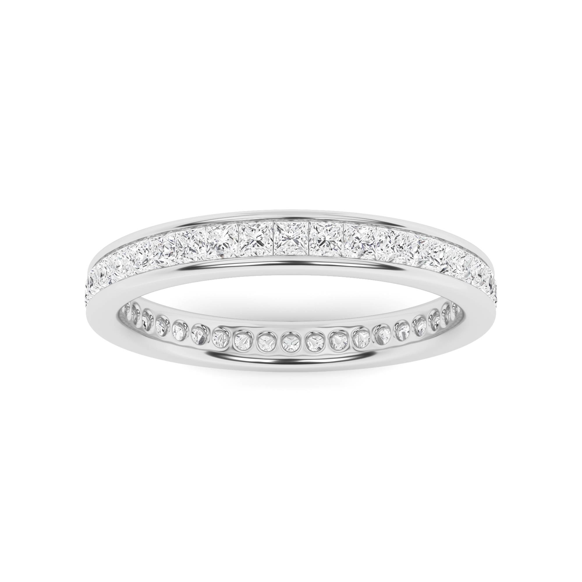 Channel-set Diamond Eternity Wedding Ring