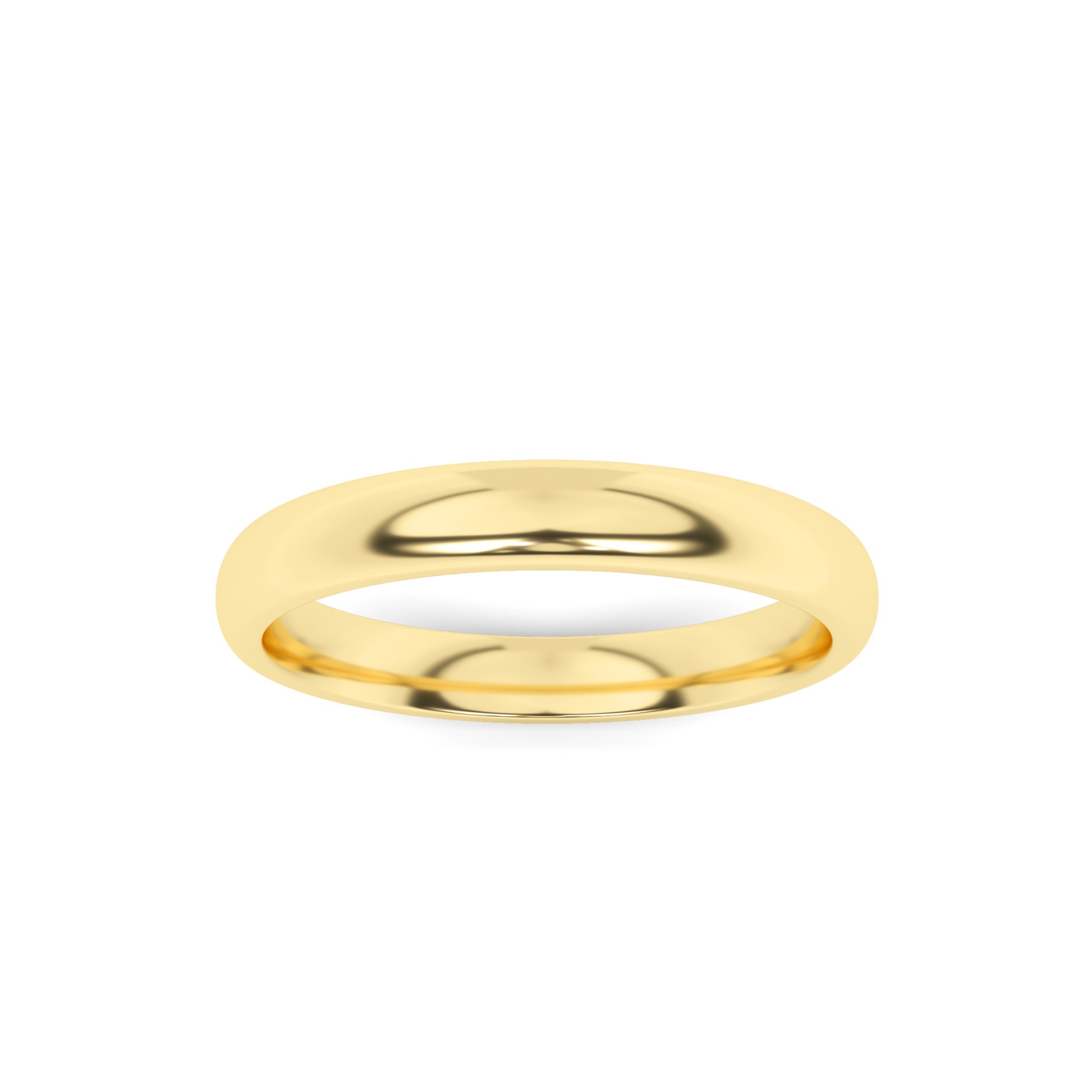 Classic Comfort Fit Womens Plain Band in 9k Yellow Gold
