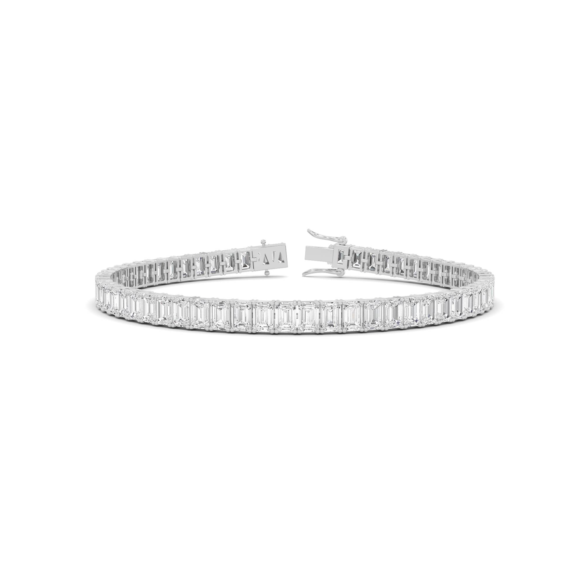 Line Classic 4 Prong Oval Cut Tennis in 9K Rose Gold Single Diamond Bracelet